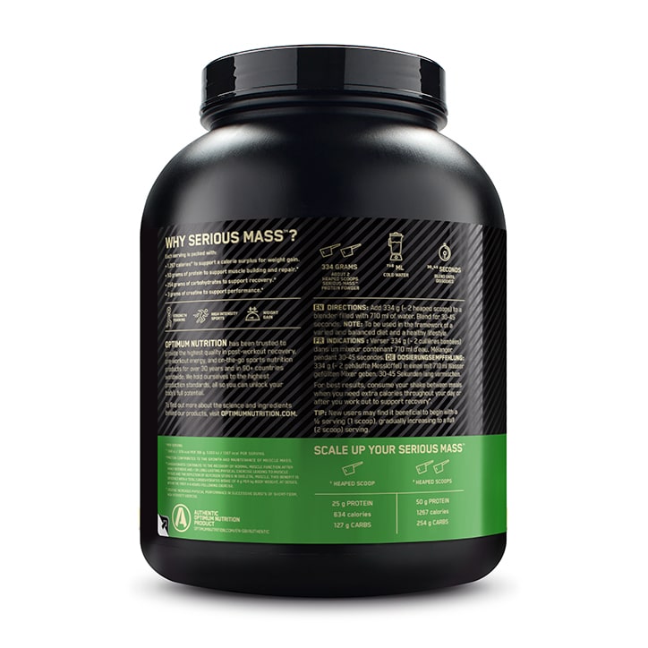 Optimum Nutrition Serious Mass Cookies & Cream 2.7kg
